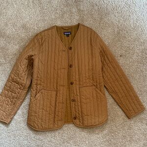 Patagonia Quilted Button-Front Jacket in Camel